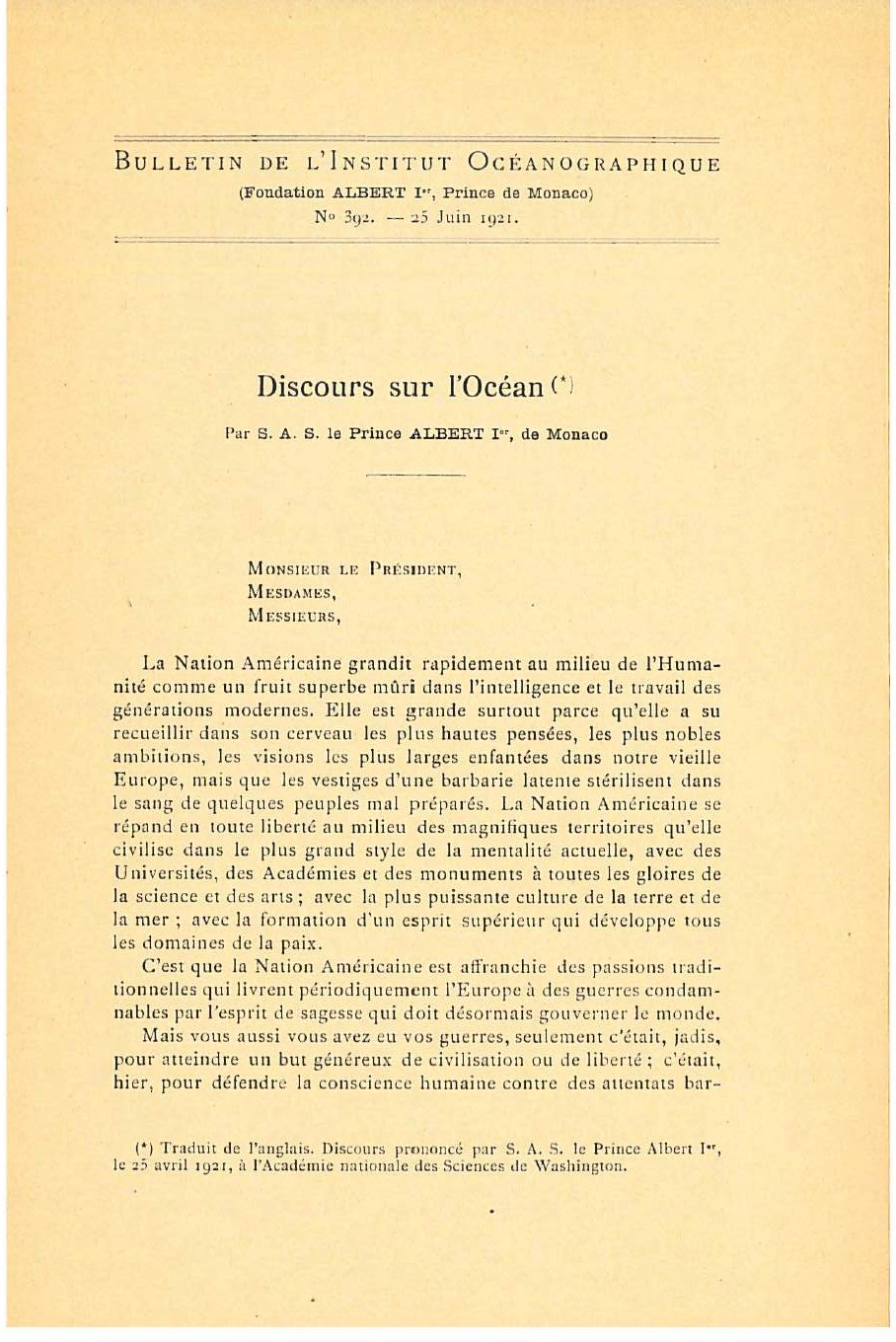 Albert-Ier-1921-Discours-Ocean